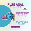 PLUG ANAL COM CRISTAL EM FORMATO CORAÇÃO